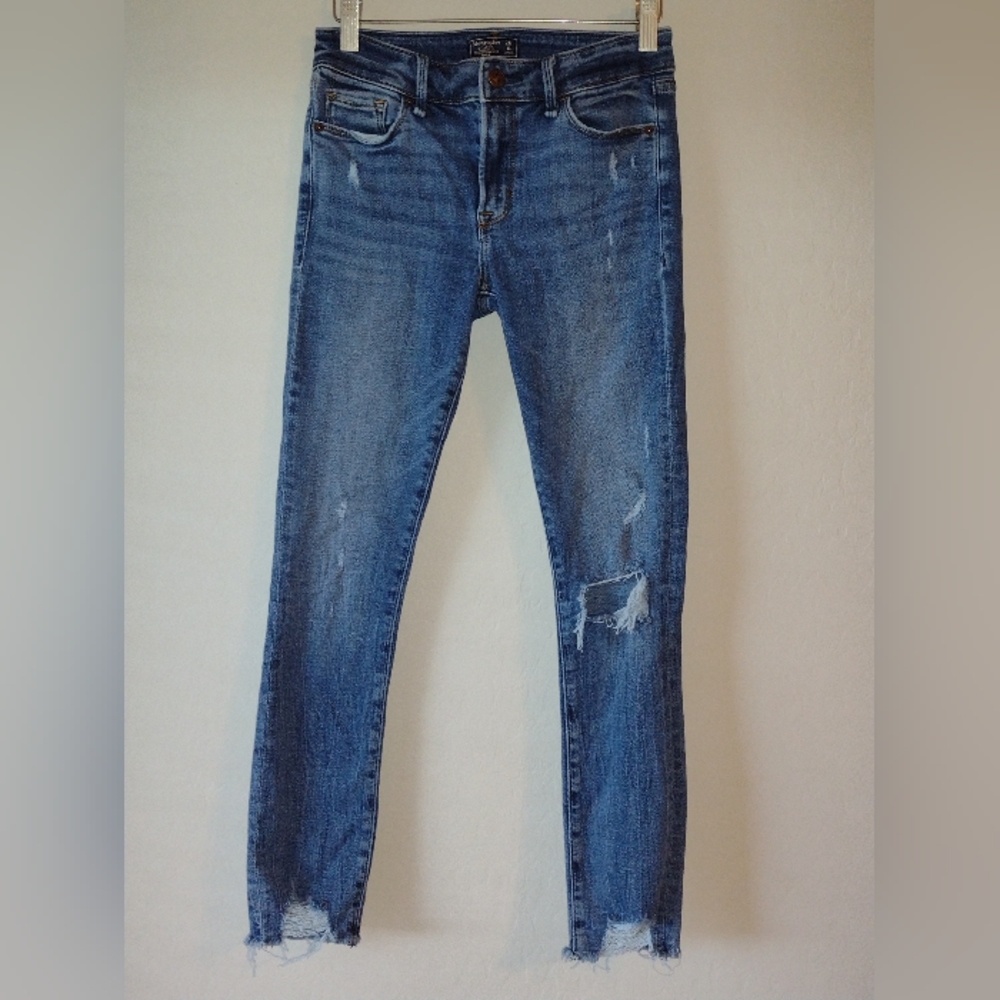 Abercrombie & Fitch Jeans Womens Size 25/0  Harper Low Rise Skinny Stretch Denim